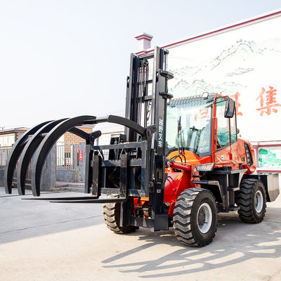 Off Road Lifting All Terrain Forklift High Efficiency Easy Operate HWC-35A