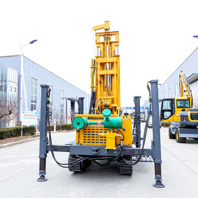 260m Depth Crawler Water Well Drilling Rig Machine Pneumatic Borehole Drilling Rig