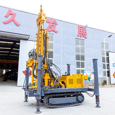 260m Depth Crawler Water Well Drilling Rig Machine Pneumatic Borehole Drilling Rig