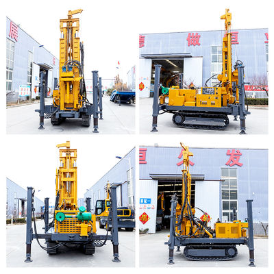 260m Depth Crawler Water Well Drilling Rig Machine Pneumatic Borehole Drilling Rig