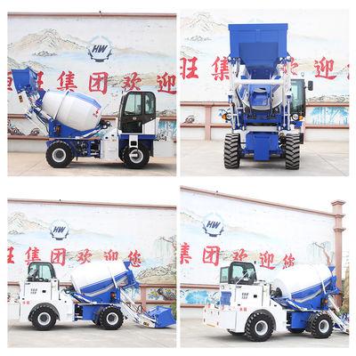 6480kg Self Loading Concrete Mixer Truck  Transit Mixer For Build Roads HWJB200