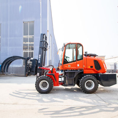 Versatile Electric Rough Terrain Forklift With Power Steering Smooth Operation
