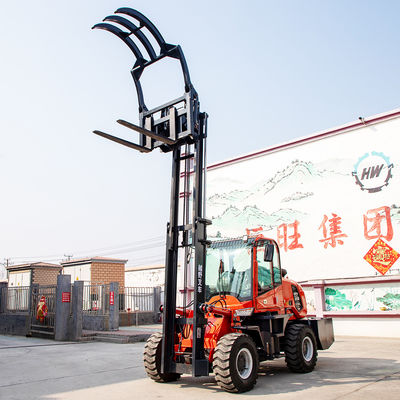 Versatile Electric Rough Terrain Forklift With Power Steering Smooth Operation
