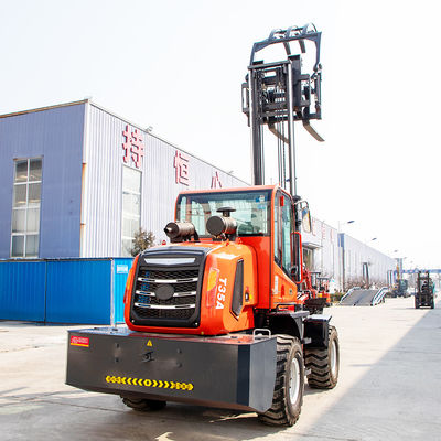 Versatile Electric Rough Terrain Forklift With Power Steering Smooth Operation