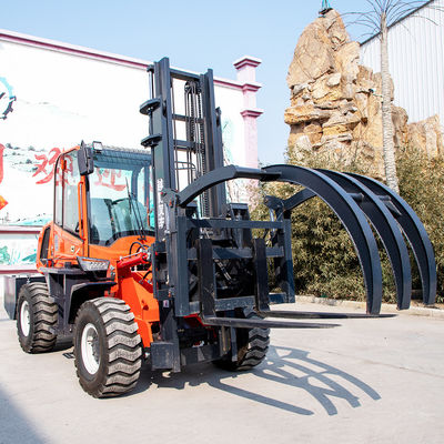 Versatile Electric Rough Terrain Forklift With Power Steering Smooth Operation