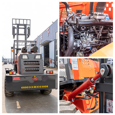 Power Steering On Road  Off Road Forklift Offering Travel Speed Up To 5Mph