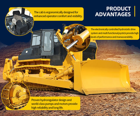 15M3 Blade Hydraulic Controlled Bulldozer Construction Earth Movers CE Certified