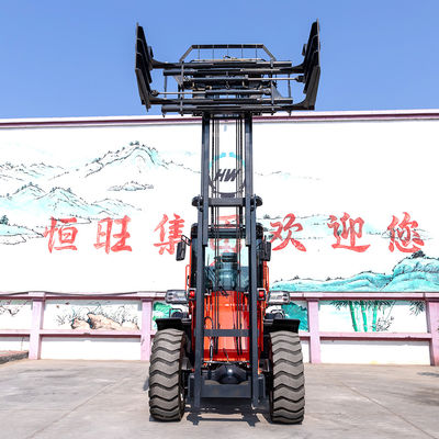 5Mph Travel Speed Rough Terrain Counterbalance Forklift With Electric Powered