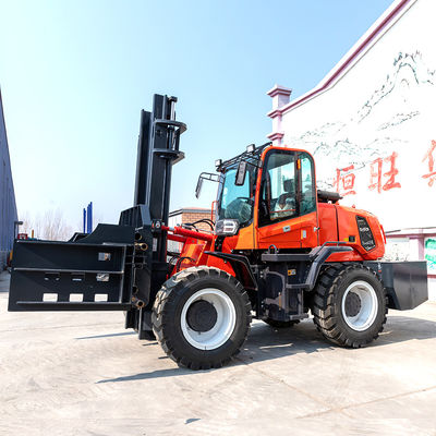 Lifting 3m/4m/5m/6m All Terrain Forklift With Yunnei 490 Engine