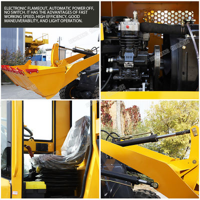 Elevating Material Handling Mini Backhoe Loader Machine High Efficiency HW-30