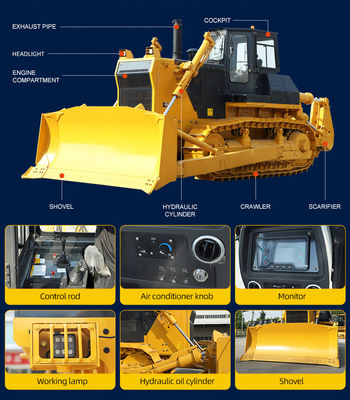 Ripper Type Multi Shank Heavy Duty Bulldozer Equipment 50 Tons